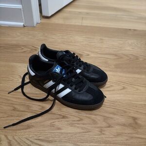 Adidas Men's Black and White Samba Sneakers